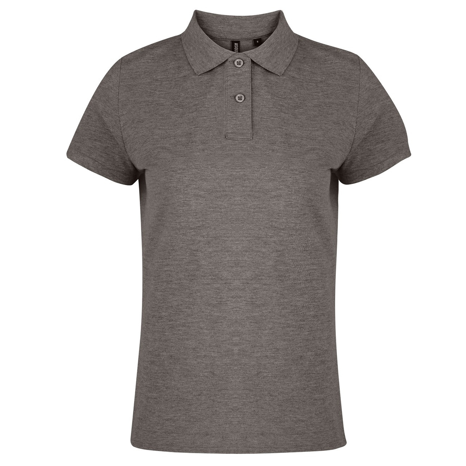 Asquith & Fox Damen/Damen schlichtes Kurzarm-Poloshirt (Holzkohle) Image