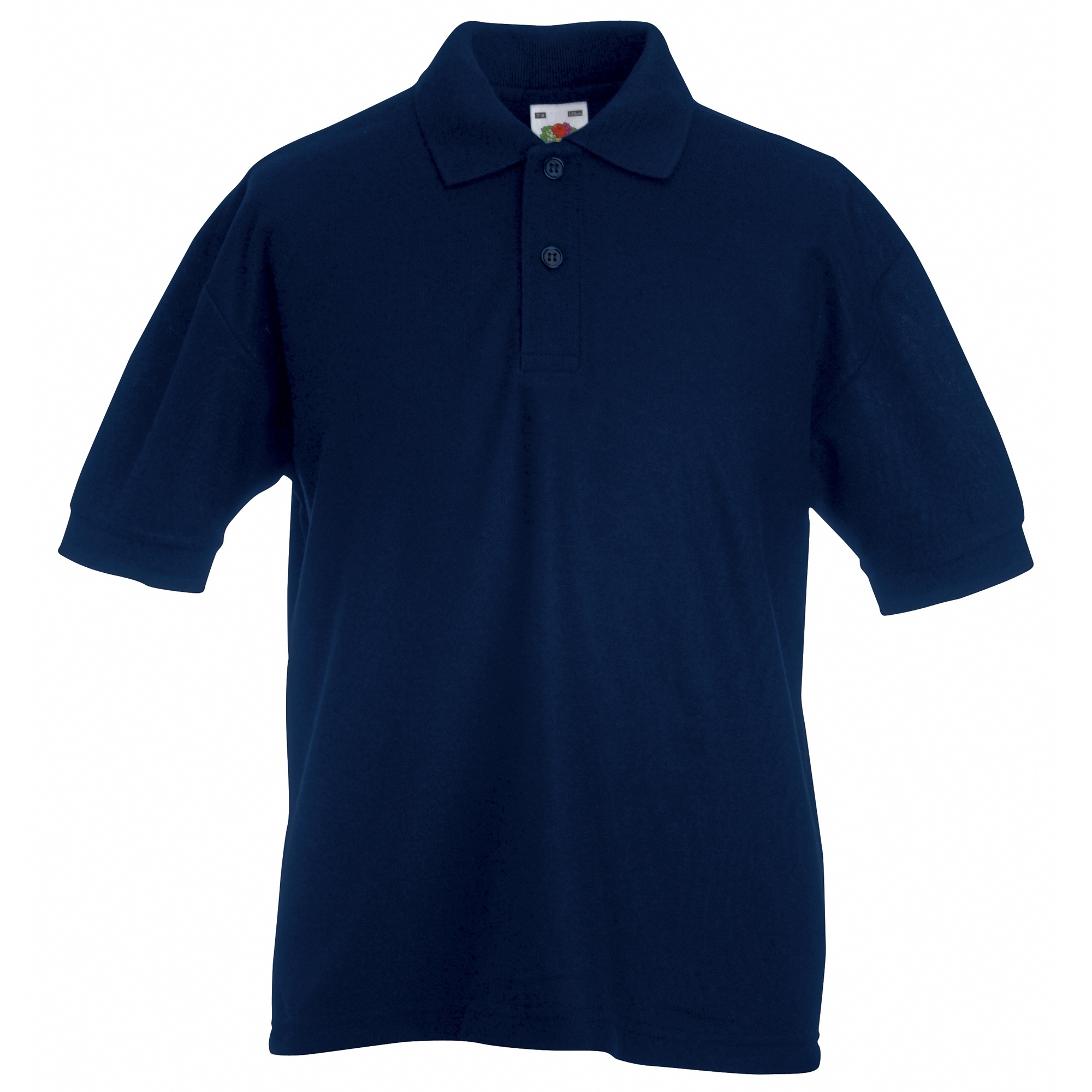 Fruit of the Loom - Poloshirt für Kinder kurzärmlig (Dunkles Marineblau) Image