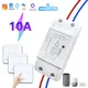 Tuya Smart WiFi Interruttore Della Luce RF 433MHz 1/2/3 Gang Interruttore A Parete Senza Fili 10A Relè di Controllo App Voce Alexa Google Casa Vita Intelligente
