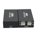 120M 4 USB 2.0 Extender Over Ethernet RJ45 Cat6 cavo trasmettitore ricevitore convertitore per tastiera Mouse stampante Scanner disco USB