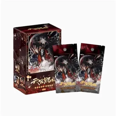 New Tianguan Blessing Manga Collection Card Blind Box Toys Xielian Huacheng Collection Card Anime