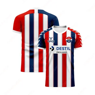 Willem II 2023-2024 Home Concept Jersey Outdoor Sweat Absorbent Quick Dry Soccer Jersey Summer