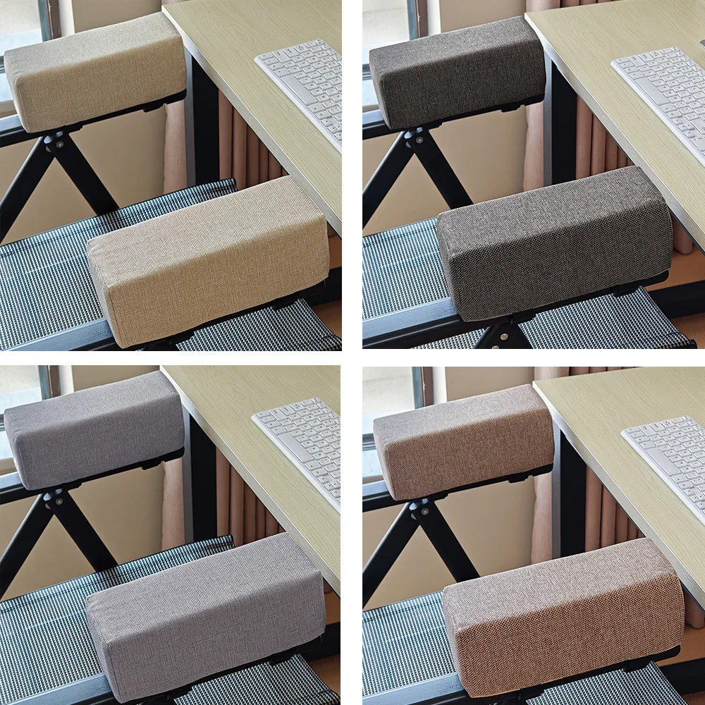 Cuscini per braccioli per sedia, cuscino per gomito in schiuma di cotone e lino, supporto per bracciolo per sedia da ufficio, cuscino per sedia, cuscino per sedia, sollievo dal gomito