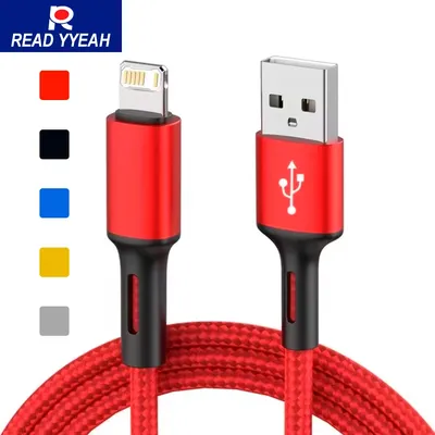 3A USB Fast Charging Cable 2m 3m for IPhone 14 13 12 11 Pro Max X XR 8 7 6s Plus Mobile Phone Data