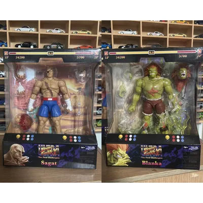 In Stock Original Jada Street Fighter 6 Blanka Viktor Sagat Anime Figure 15cm Viktor Sagat Action