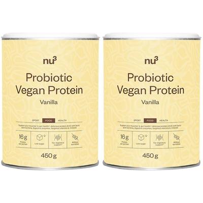 nu3 Probiotic Vegan Protein Vanilla Doppelpack 2x450 g Pulver Image