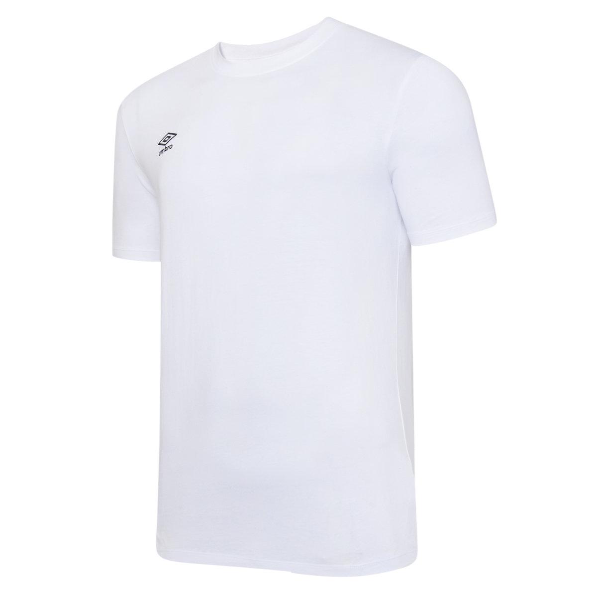Umbro Childrens Unisex Childrens/kids Club Leisure T-shirt (white/black) Cotton - Size 11-12Y | Umbro Sale | Discount Designer Brands