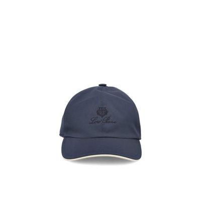 Logo-Embroidered Baseball Cap - Blue - Loro Piana Hats