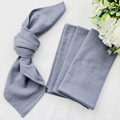 TEMU 6pcs Soft & Durable Solid Color Cloth Napkins - Washable Polyester, Rolled For Dining Table, Hotel, Lunch, Restaurant, Wedding Party, Event Table Decor | Texture | Washable Napkins Image