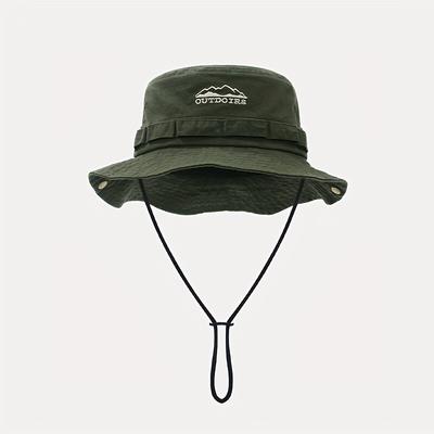 TEMU Men's And Women's Vintage Sun Hat - Hat With Adjustable Strap, Stylish Woven Design, Outdoor Activities, Outdoor Sun Protection|stylish Bucket Hat|adjustable Headgear Image