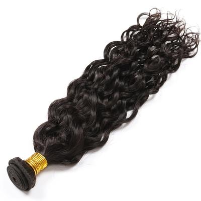TEMU Day: Water Wave Human Hair Bundles Brazilian Hair 1/2/3 Bundles Wet And Wavy Human Hair Bundles Hair Extensions Double Strong Weft Image