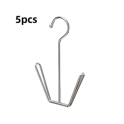TEMU 5pcs Sturdy Stainless Steel Shoe Hooks, Rust-proof -saving Design, Easy Assembly, Multi-functional Waterproof Footwear Organizer For Home Or Retail Use, Shoe Storage Organizer Image
