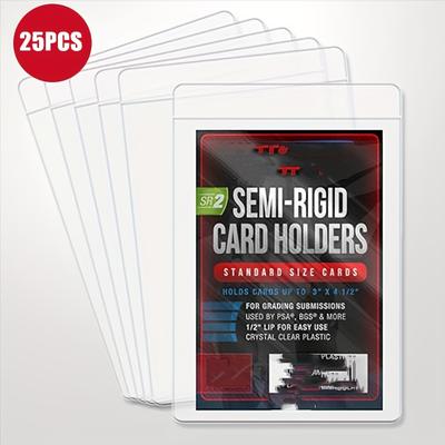 TEMU Semi Rigid Card Holder, Trading Card Sleeves For Psa Bgs Cgc Submissions Image