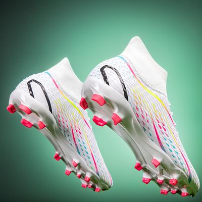 TEMU Men's Professional Football Shoes - Ag/fg, Breathable For Training And Matches On Synthetic Grass Image