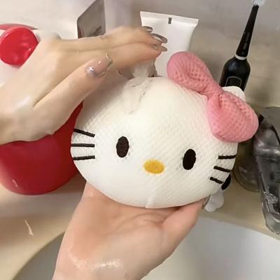 TEMU 1pc Cute Bath Sponge - Soft Mesh Exfoliating Shower Scrubber, Back & For Personal Care Image