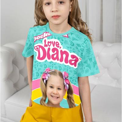TEMU ' T-shirt, Helping Kids Become Trendy Little , Featuring Stylish And Cute Character Prints On Short Sleeves, Casual Summer Wear For Children, Outdoor Sports. Image