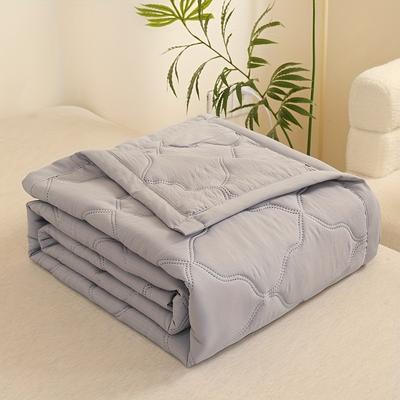 TEMU Premium Summer Cooling Blanket – Lightweight And Breathable, Machine Washable For Bedroom Or Dormitory (no Pillowcase Included) Image