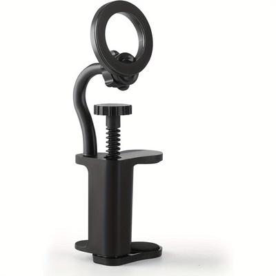 TEMU Guitar Phone Holder - Adjustable Guitar Mount For 6-8.8cm Thick Guitars/ Ukulele, Guitar Sheet Music Holder, Ideal For Digital Sheet Music Image
