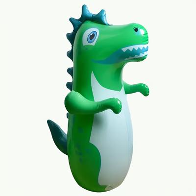 TEMU Plastic Inflatable Punching Bag Toy, Yellow And Green, For Room, Special Fighting, Christmas, Halloween, Easter Gift Image