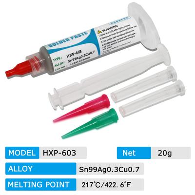 TEMU Haoxpng Solder Paste, Sn99ag0.3cu0.7, 217°c , No Clean, For Mobile Phone Repair, Smt, Pcb, Ic With No Image
