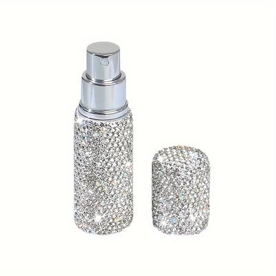 TEMU Luxury Bling Perfume Atomizer - Portable, Refillable & Leakproof Travel Spray Bottle For Men And Women - Ideal For Cologne, Liquid Dispenser, Perfume Refillable Bottles Image