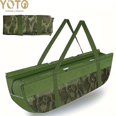 TEMU -border Fish Transport Bags, Fish Weighing Bags, Foldable Net Weighing Fishing Bags, Heavy-duty Fish Transport Bags. Image