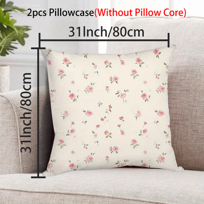 TEMU Jit3d Floral Series Polyester Pillowcase Kit 2pcs Image