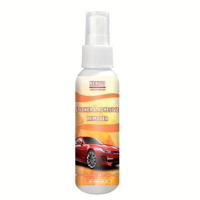 TEMU Adhesive Remover For Cars-professional Automotive Glue Spray, With Scraper, Quickly Removes Adhesives From Windows, Paint, Labels, Decals, And Tape Residue-100ml/3.4oz Image