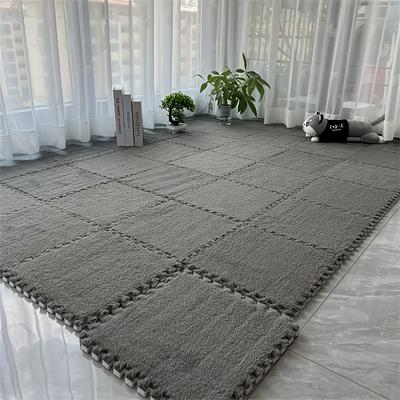 TEMU 12pcs Thickened Eva Material Rugs, Full Coverage Design, Suitable For Living Room And Bedroom, Easy To Assemble, Only Hand Wash, Modern Home Decoration Gift, Floor Mat Image