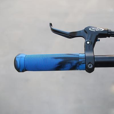 TEMU Bucklos Shockproof Anti-slip Bicycle Handlebar Grips - Mtb Handlebar Covers, 125mm X 22.2mm, Textured Rubber For Control, 9 Vibrant Colors, , Bike Grips Image