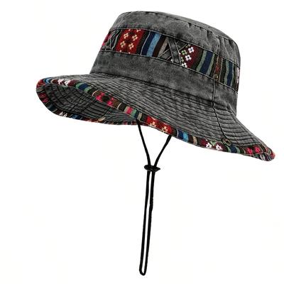 TEMU Summer Bucket Hats For Outdoor Activities Like Camping, Hiking, And Fishing, Including Accessories For Biking And Cowboy Styles For Sun Protection. Image