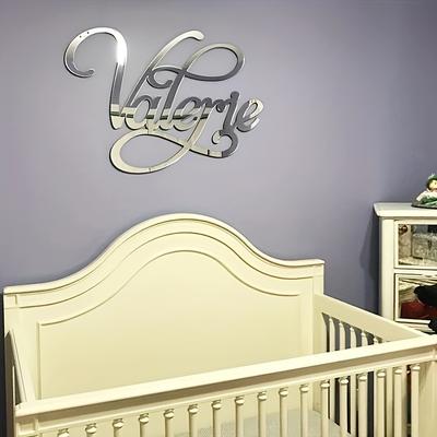 TEMU [2d Flat] Personalized Acrylic Name Plaque - Home Decoration, Event Decor, Name Display, Room Decor, Sign Image
