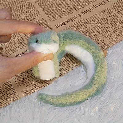 TEMU A Cute Cat Plush Toy, Durable And Soft - Interactive Play And Relaxation With Cats And Dogs, Featuring Design With White Spots, Ideal For Cats, No Batteries Required. Image