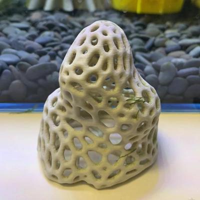 TEMU 3d Printed Aquarium Decor - Stone Structure With Accents, Ideal For Fish And Shrimp Habitat, Enhances Space In Aquariums, Fish Accessory | Decor | Aquarium Decor, Aquariums Image