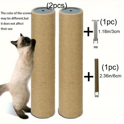 TEMU Diy Cat Climbing Tree Tower Pole Accessories Replacements Pet Cat Toys Scratching Posts Hard Paper Tube Pillars Image