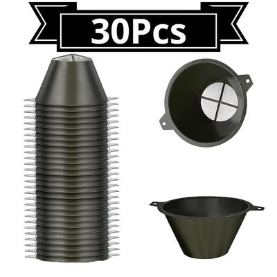 TEMU 10pcs/30pcs Of Paint Filters, Filters Nylon Mesh, Reusable Industrial Nylon Mesh Paint Filters For Filtering Large Impurities In Oil, Water-based Paints, Etc. Image