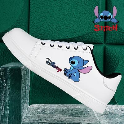 TEMU Stitch Cartoon Trendy Classic Pattern Breathable Soft Twist Sole Casual Sports Shoes Comfortable Non-slip Shock Absorption Outdoor Shoes For Men And Women Xwn-0593 Image
