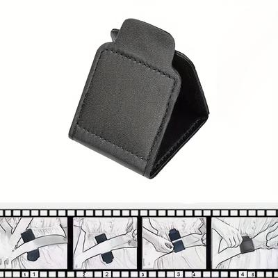 TEMU 1pc, 2 Pack, Car Seat Belt Adjuster, Leather, Seat Belt Clip, Can Prevent Stretching Of Neck And Abdomen Image