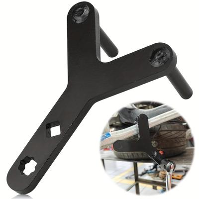 TEMU 1pc Heavy-duty Y-hook Automotive Suspension Tool - Ideal For Car, Truck & Motorcycle Maintenance, Lower Arm & Ball Joint Disassembly, Metal Image