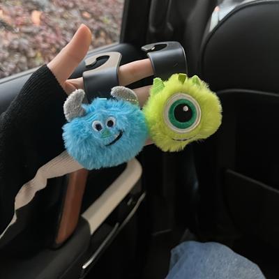 TEMU 1pc/2pcs Monster Car Seat Small Hook Multifunctional Back Storage Car Supplies Cute Car Interior Decorations Image