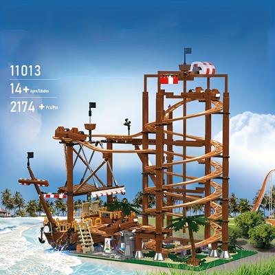 TEMU [with ] 2174±pcs Bricks Model For Christmas Gift, Mk11013 Moc Brick Toys For Home Decoration. Image