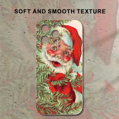 TEMU Creative Christmas Gift For Men And Women Suitable For 15 14 11 Xs Xr X 7 8 Plus Pro With Christmas Pine Cone, Bell, Christmas Tree, Christmas Color Matching, Santa Claus Mobile Phone Case Image