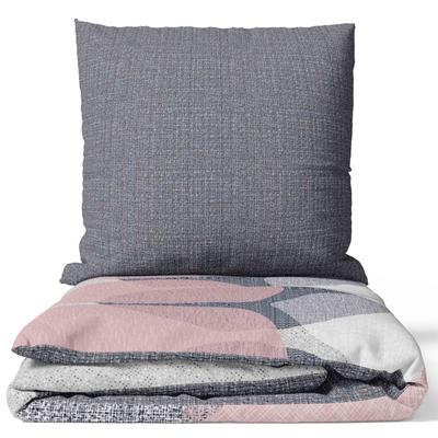 TEMU Bed Linen Cotton Circles Set Pink Modern Pillowcase 80x80 Cm With Zipper Image