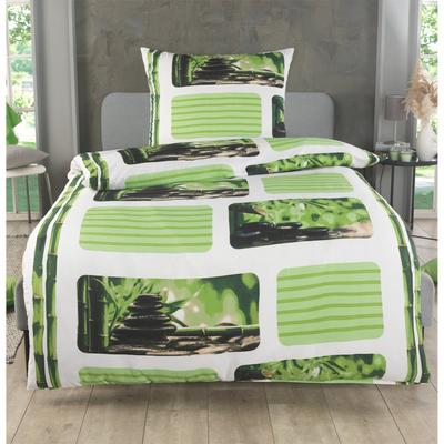 TEMU Bed Linen 135x200 155x220 Microfiber Bed Sheet Set, 1 Bed Sheet Pillowcase 80x80 Cm, For Single Bed With Zipper Image