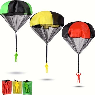 TEMU 2025 Best Small Outdoor Parachute Toys 3pcs, Creative Easter Basket Gifts, Random Colors Image