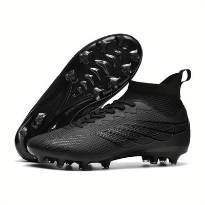 TEMU Women's High-end Seamless Upper Football Boots, Outdoor Lawn Sneakers, Non-slip, Wear-resistant, , Ankle Protection, Pattern, Polyurethane Upper, Fabric Inner & Insole, Tpu Sole Image