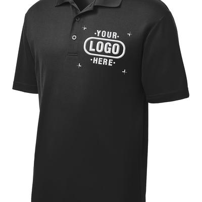 TEMU Men's Customizable Logo Shirt - Short Sleeve, Short Length, Navy Blue, Personalized Design With , Golf Or Casual Summer Wear, Golf Shir Image