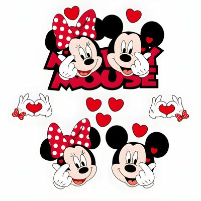 TEMU & Mouse Waterproof Pvc Stickers - Scratch-resistant Removable Decals For Cars, Motorcycles, Laptops, Scooters, Guitars, Refrigerators - Creative Gift For Birthdays, Valentine's, New Year Image