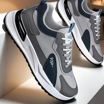 "TEMU Men's Casual Sneakers - Low Top, Lace-up, Athletic Shoes With "vip" Patch, Breathable Mesh Upper, Comfortable Walking Shoes|stylish Athletic Shoes|durable Athletic Shoes" Image