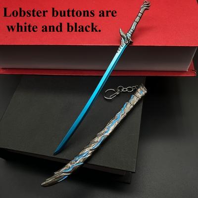 TEMU 1 Retro Alloy Anime Sword Keychain - Collectible Miniature Sword Pendant - Unique Birthday, Christmas Gift For Anime Fans Image